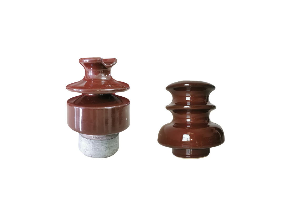 Standardowy izolator porcelanowy z brązowym pinem IEC z hardwares