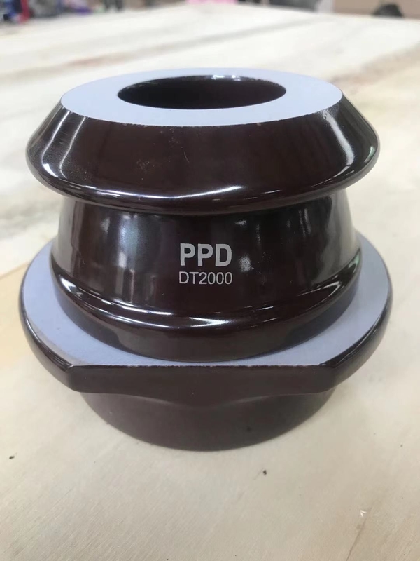 Brązowa przeszklona tuleja porcelanowa transformatora 1kV 2000A